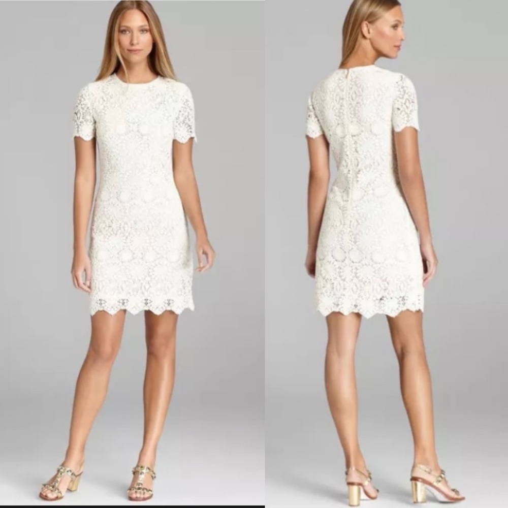 Tory Burch Trixy Ivory Crochet Dress Size XS - Picture 1 of 11